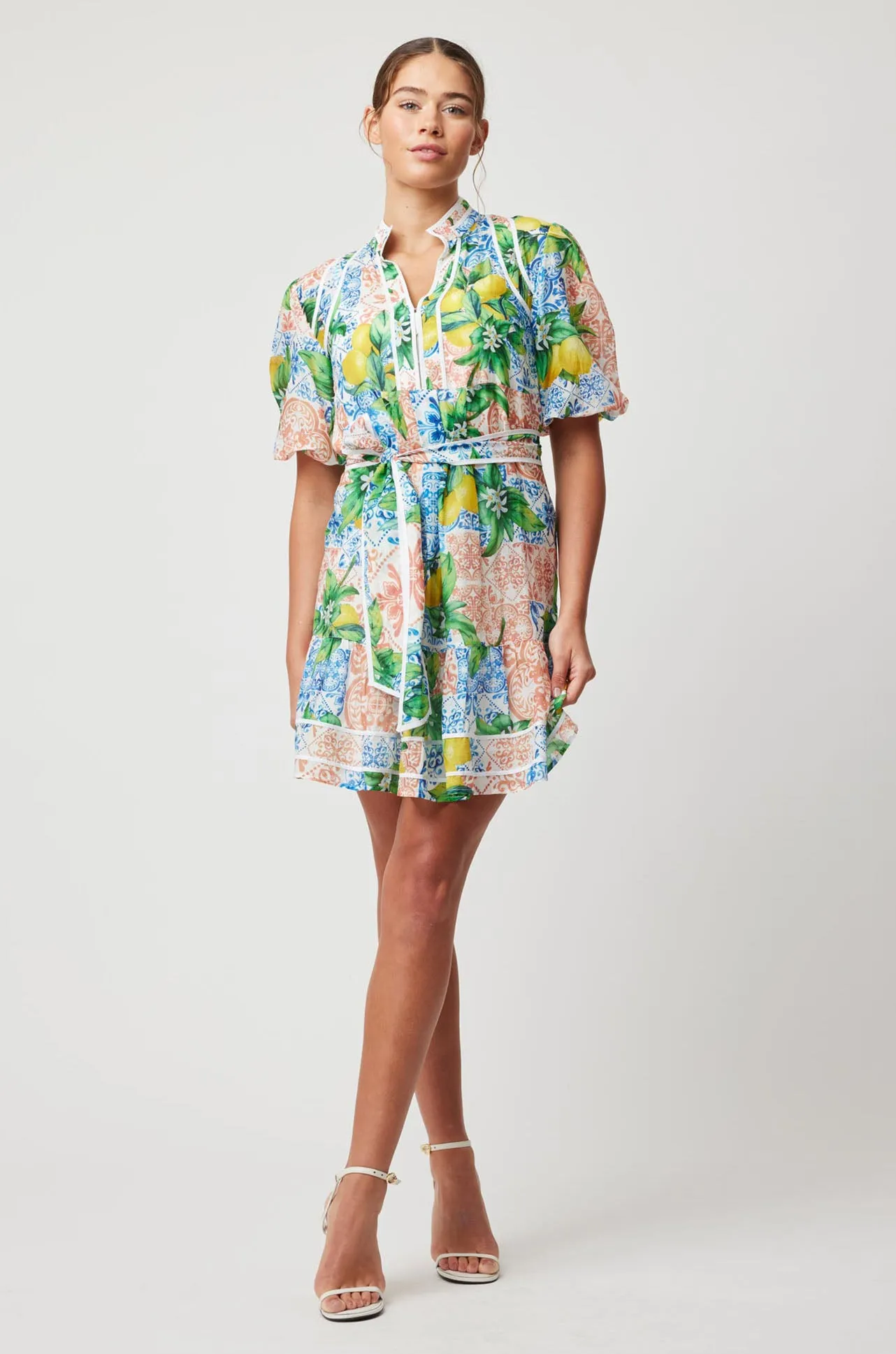 Once Was - Lucia Babydoll Dress in Limonata Print