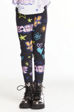 Peace & Love Girls Cozy Knit Classic Legging