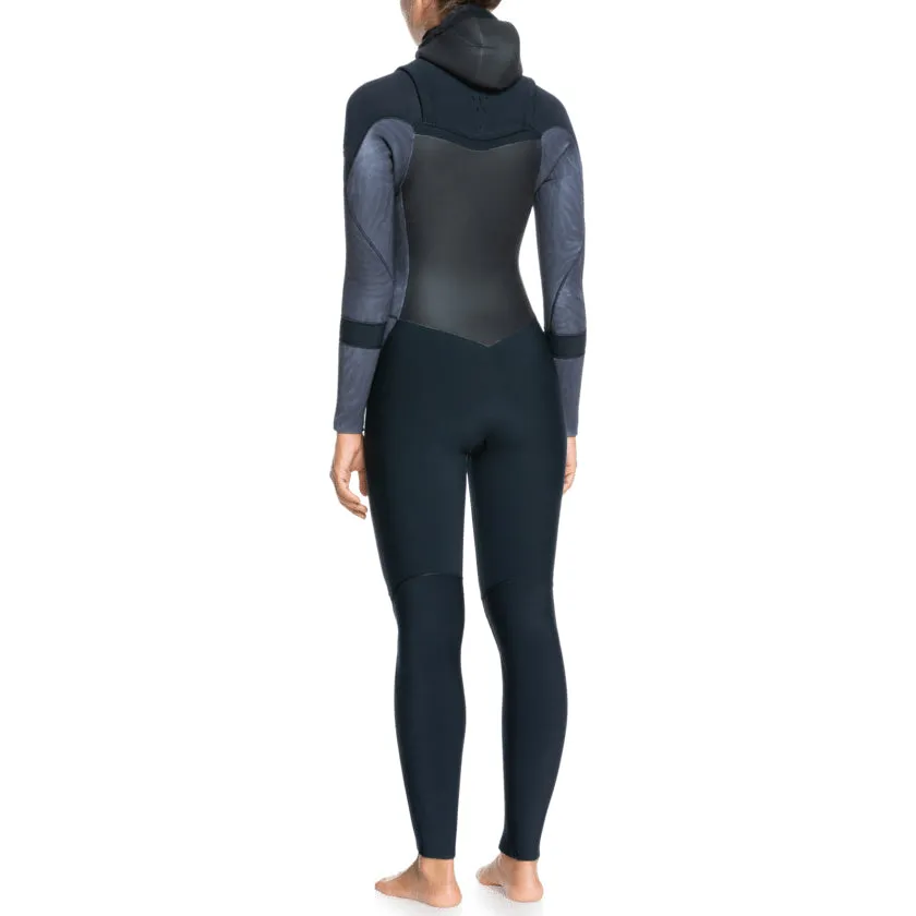 Roxy Women's Syncro 5/4/3 Hooded Chest Zip Wetsuit