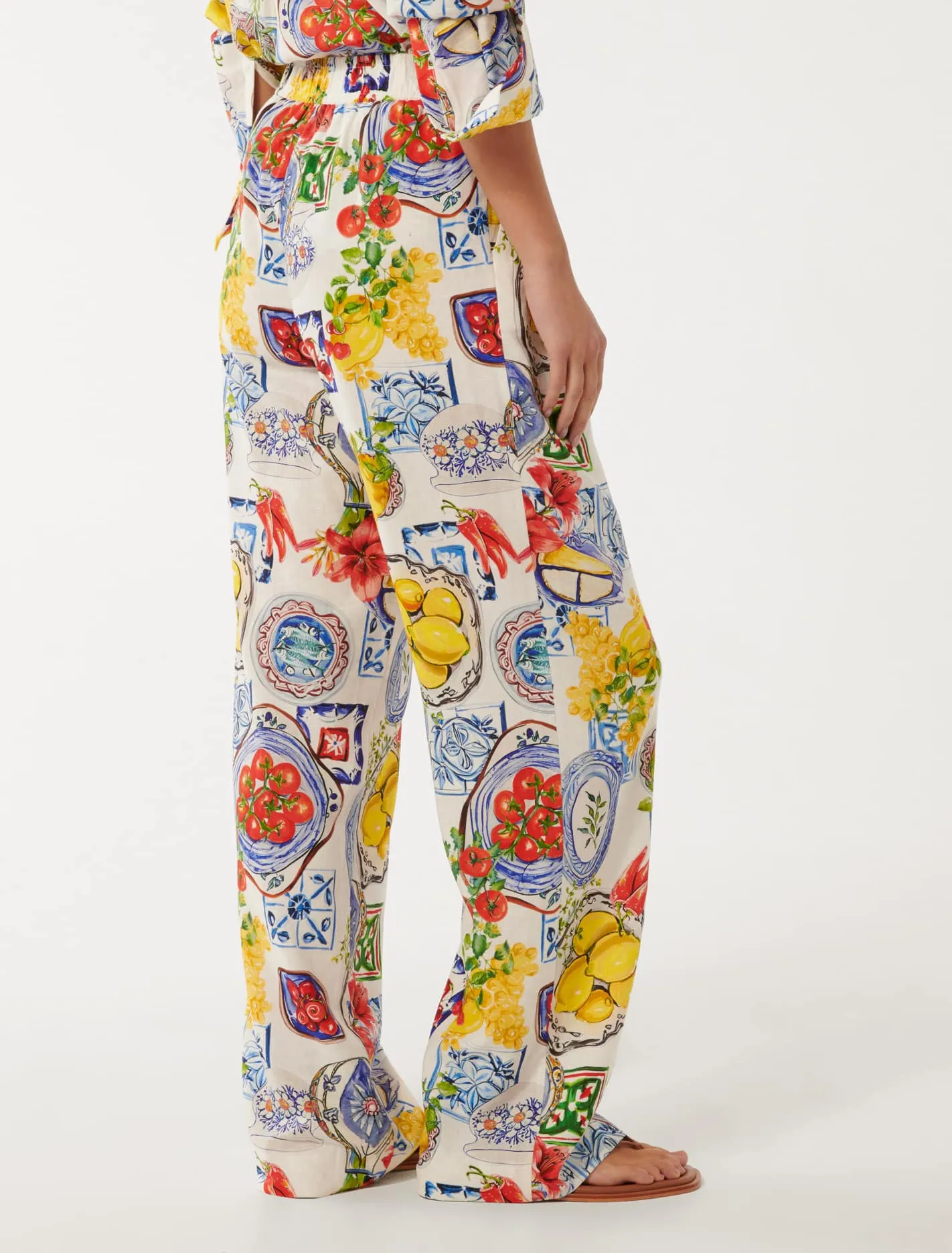 Saige Linen Wide Leg Pants