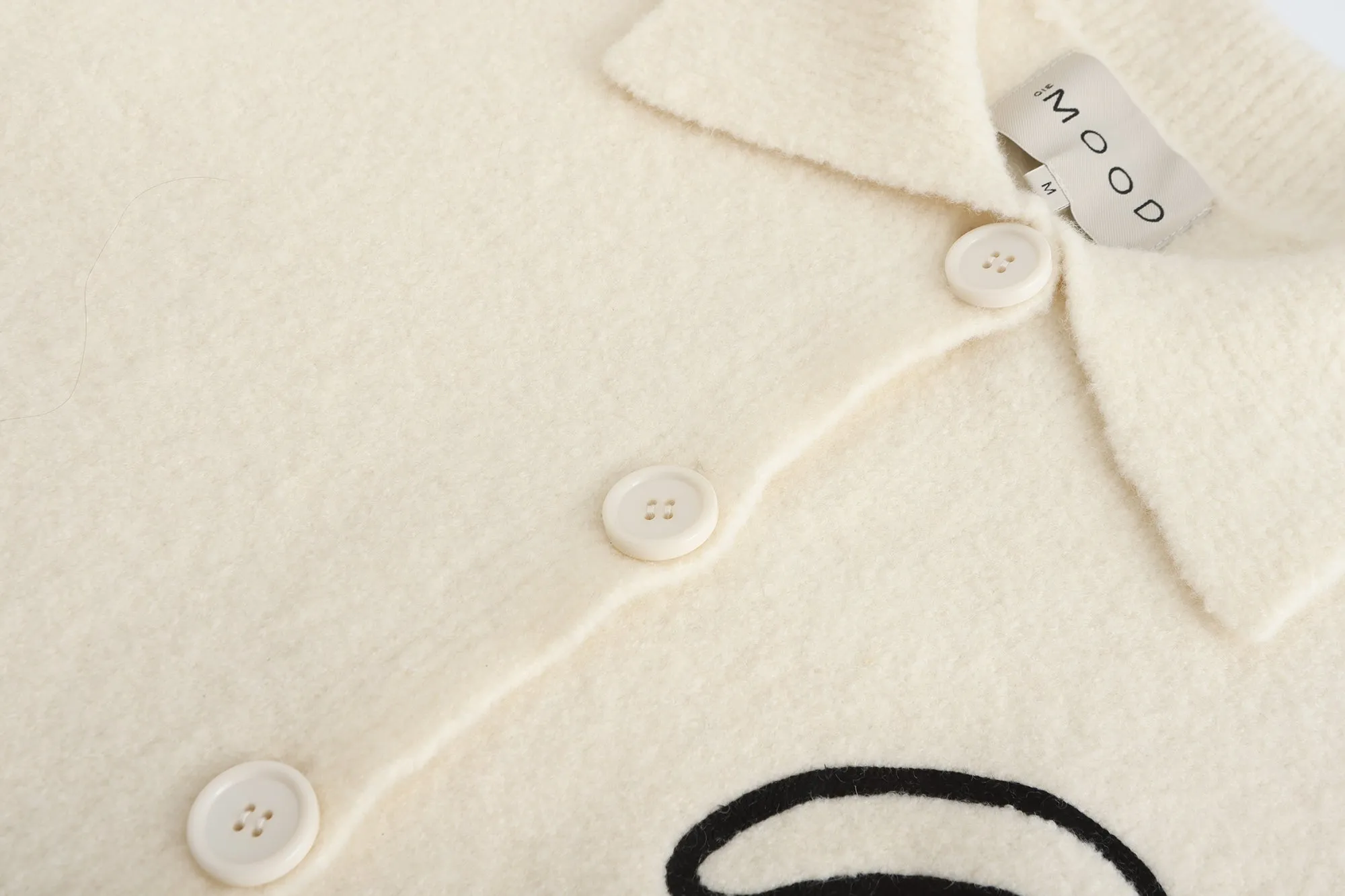 Teddy Knit Cardigan - White