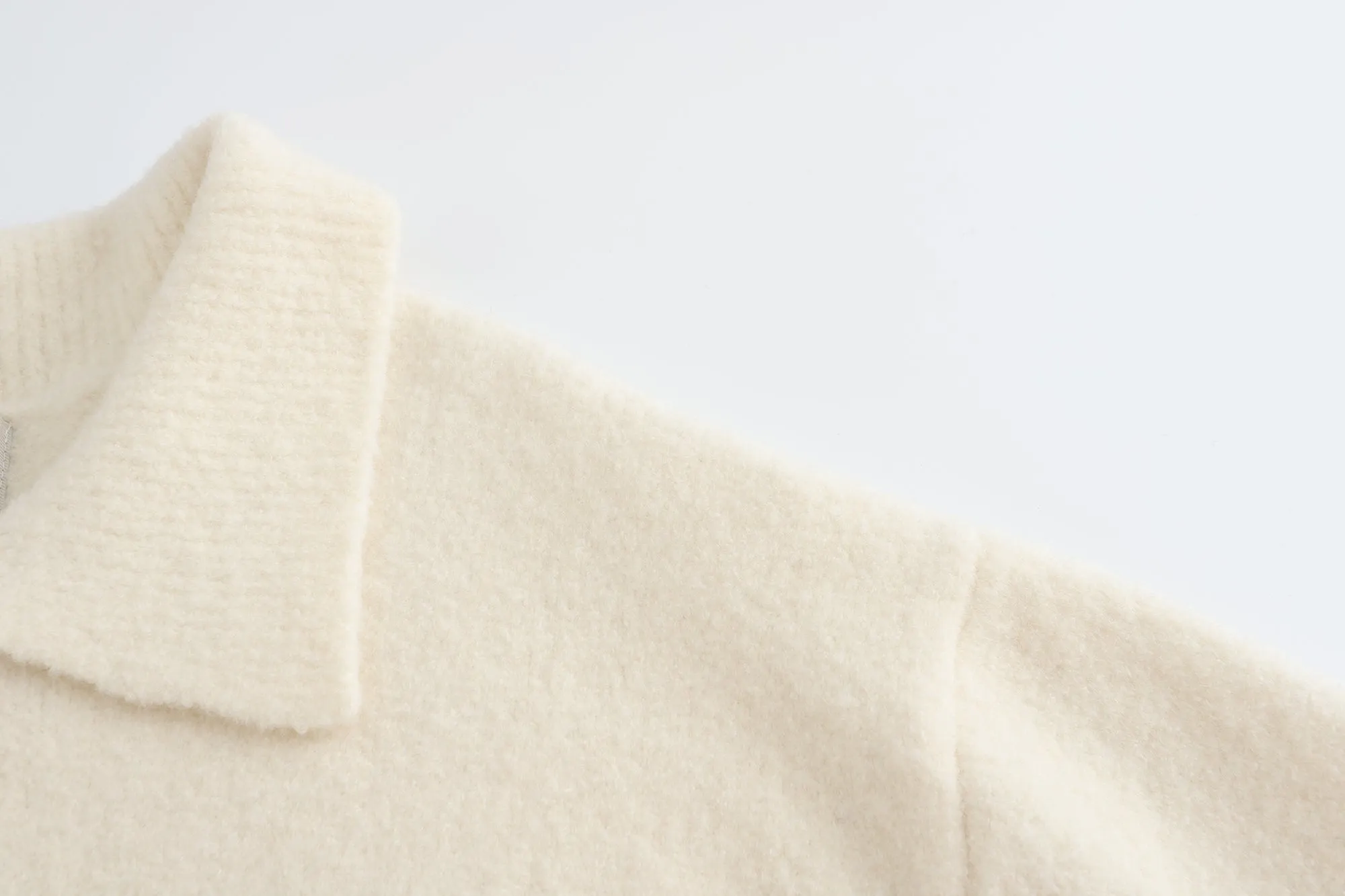 Teddy Knit Cardigan - White