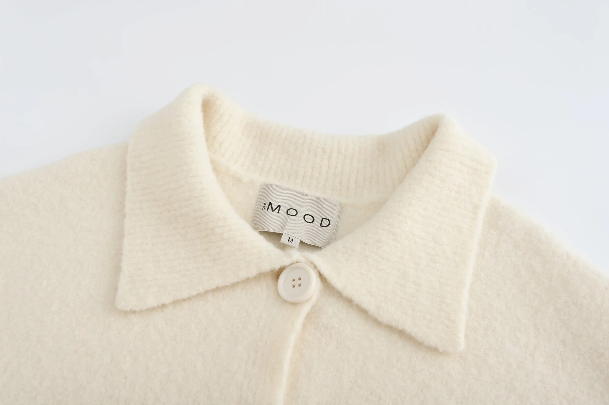 Teddy Knit Cardigan - White