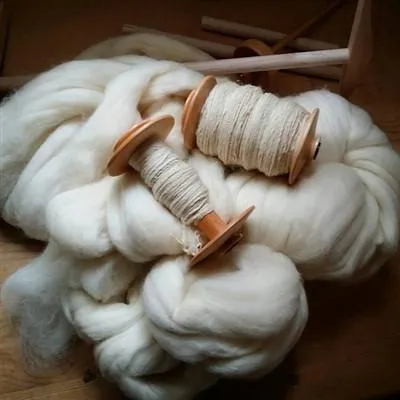 White Wool Roving