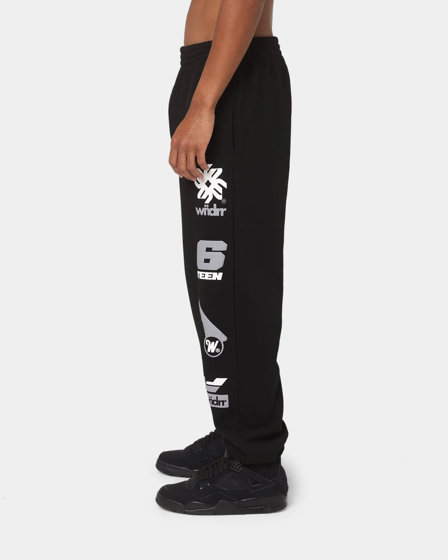 WNDRR Market Track Pants Black