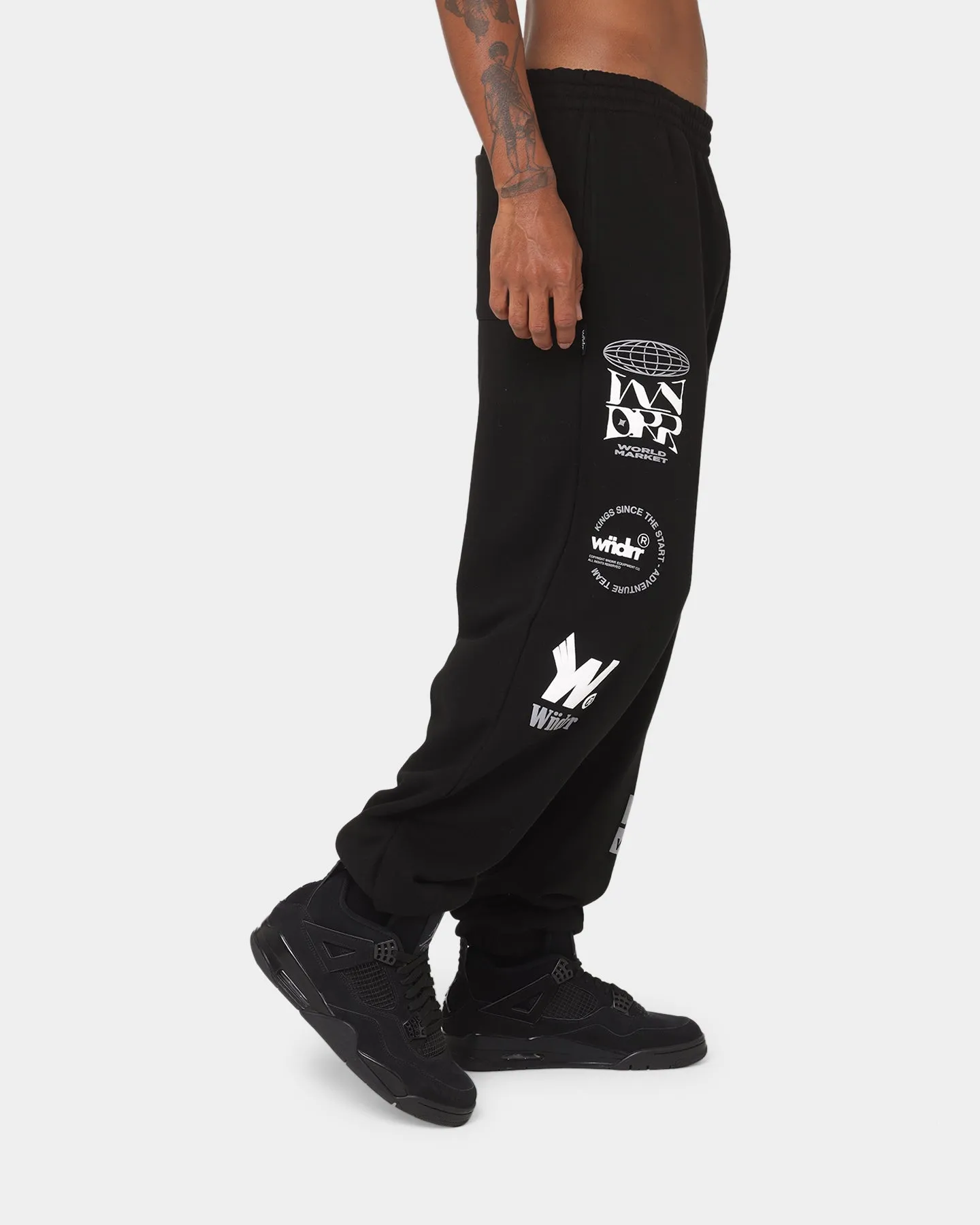 WNDRR Market Track Pants Black