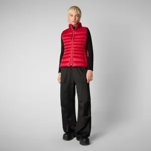 Women's Animal free Puffer Vest Lynn Coat Tango Red