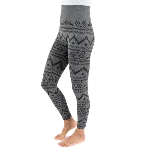 Women's Fleece Lined Leggings with Wide Waistband