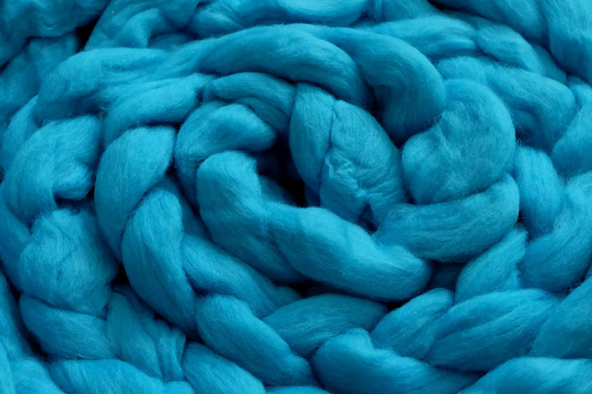 Wool Braid - Acid Blue